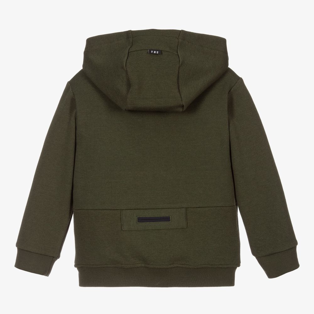 Mayoral-Зеленый топ с капюшоном на молнии для мальчиков | Childrensalon Outlet