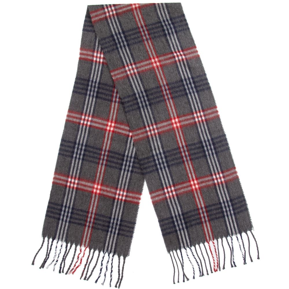Mayoral-Boys Grey Check Scarf | Childrensalon Outlet