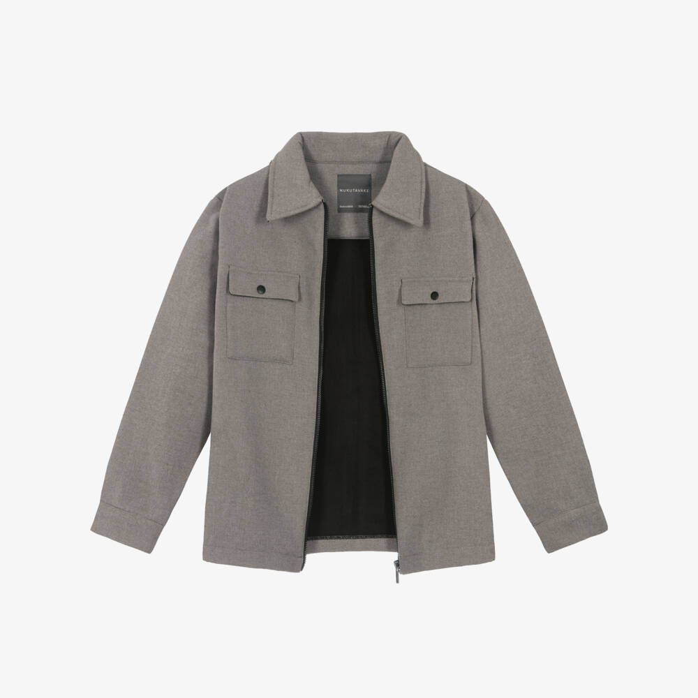 Mayoral Nukutavake-Boys Grey Chest Pocket Jacket | Childrensalon Outlet
