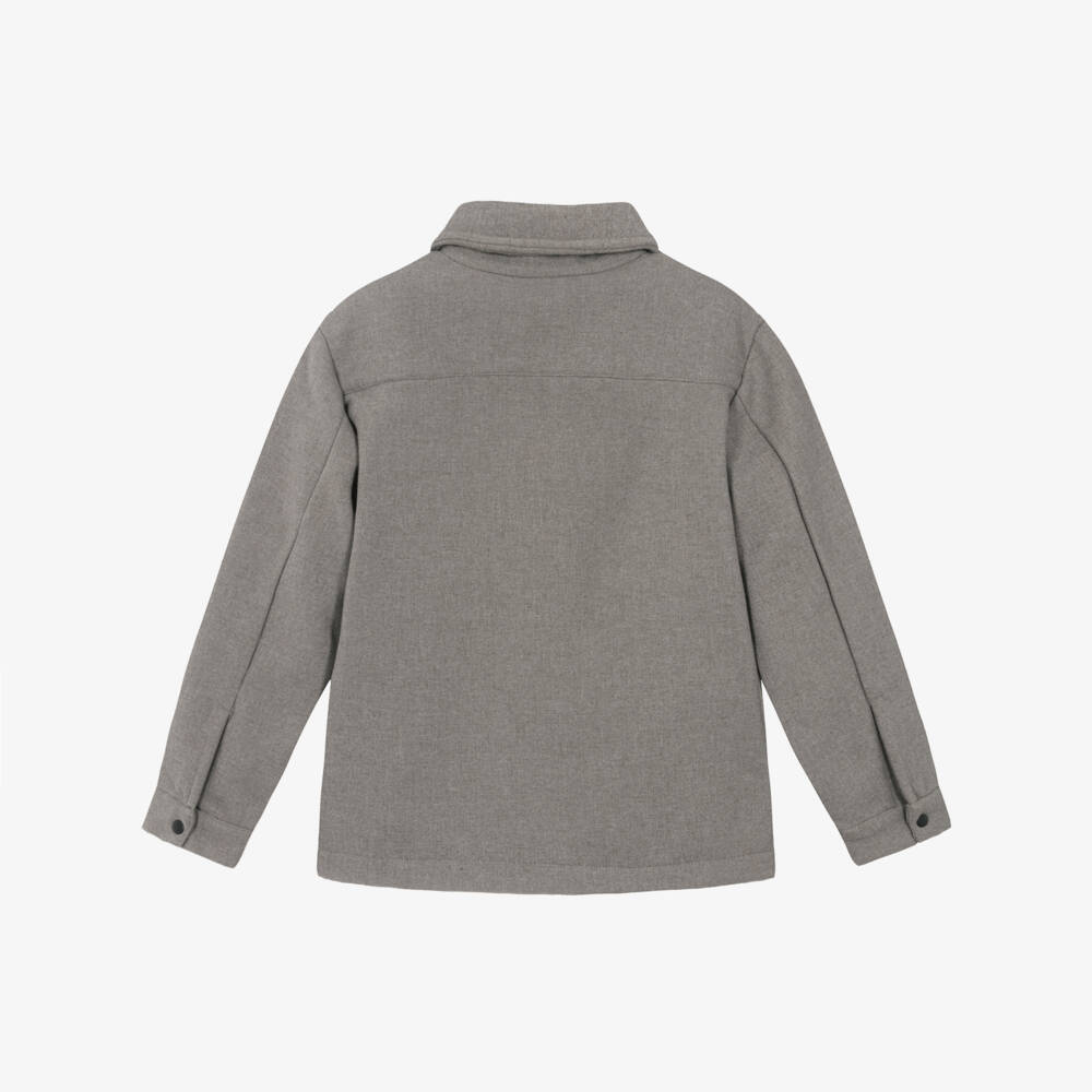 Mayoral Nukutavake-Boys Grey Chest Pocket Jacket | Childrensalon Outlet