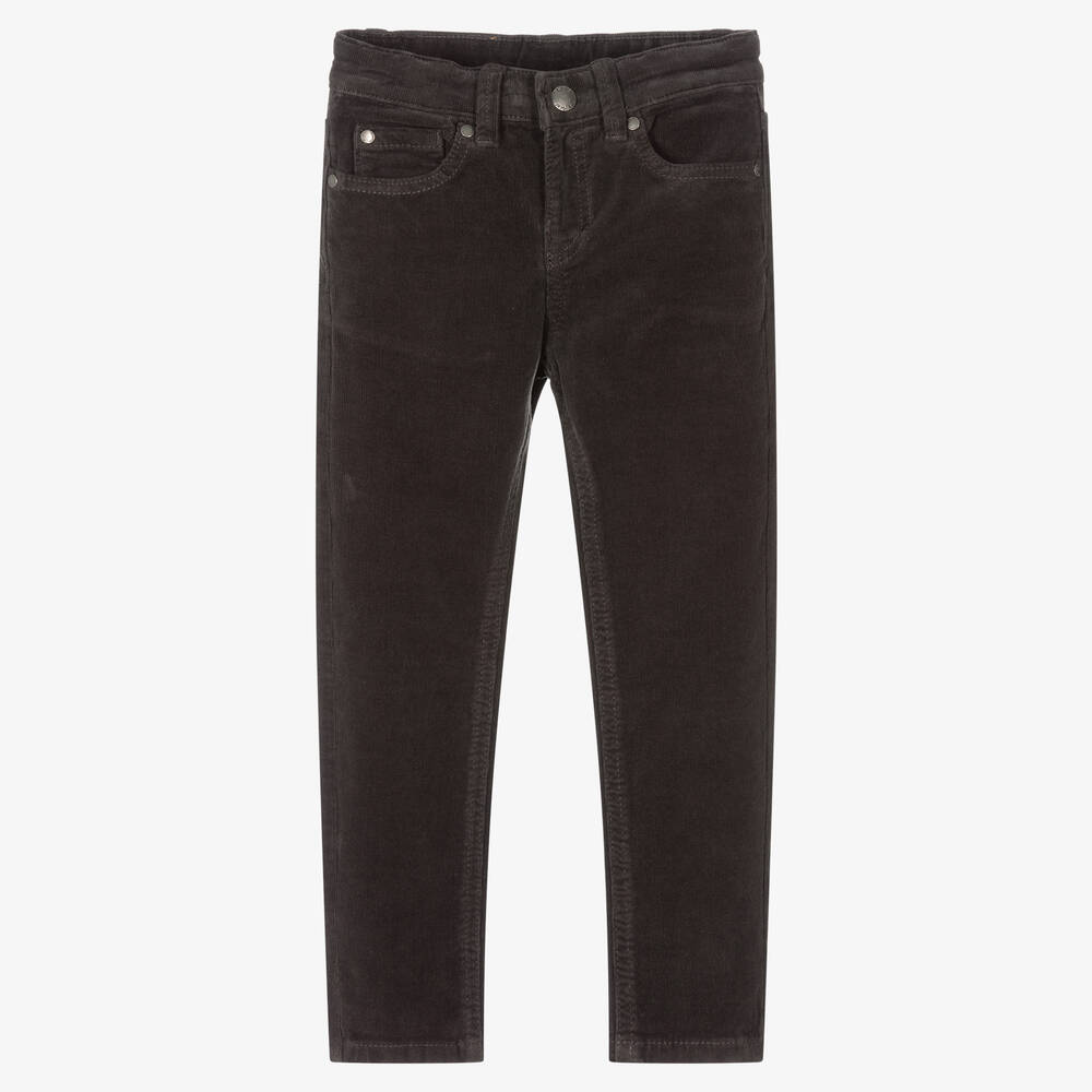 Mayoral-Boys Grey Corduroy Trousers | Childrensalon Outlet