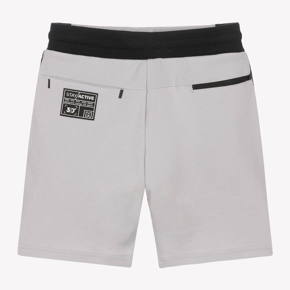 مايورال Nukutavake-شورت قطن جيرسي لون رمادي فاتح للأولاد | Childrensalon Outlet