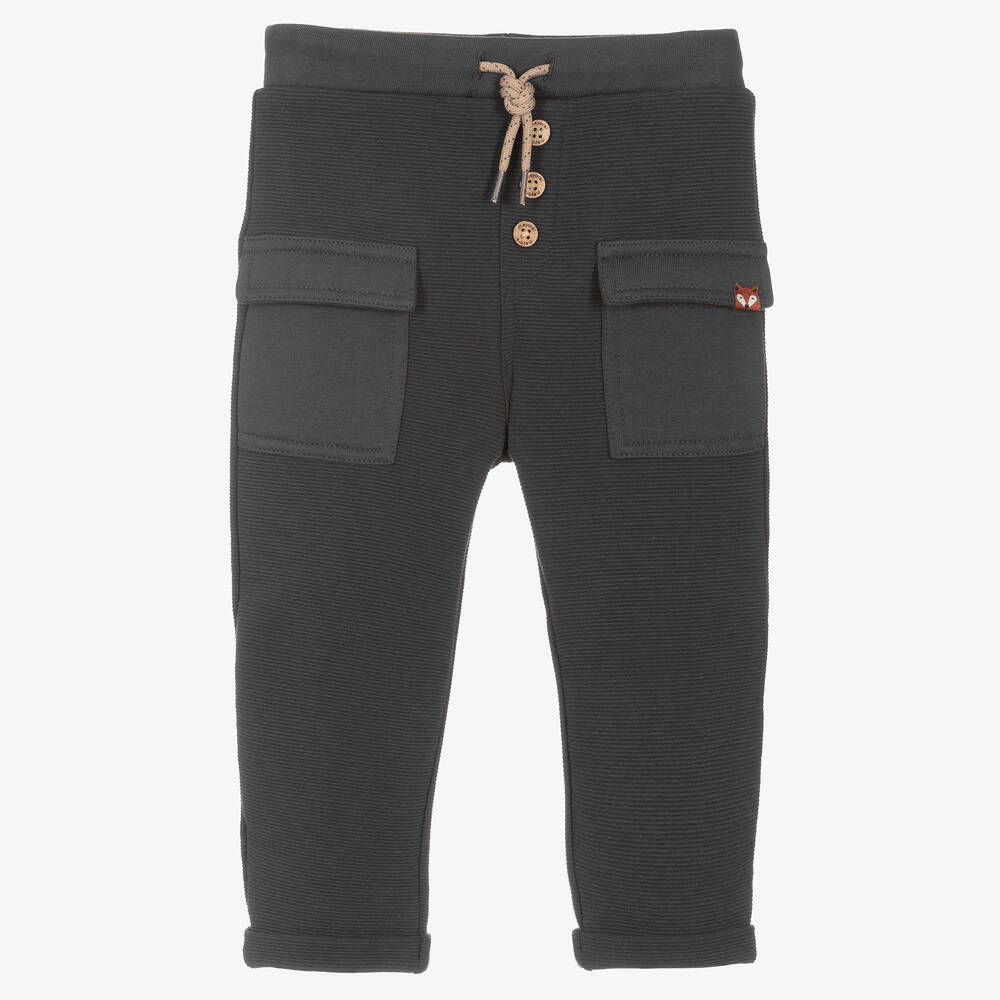 Mayoral-Boys Grey cotton Joggers | Childrensalon Outlet