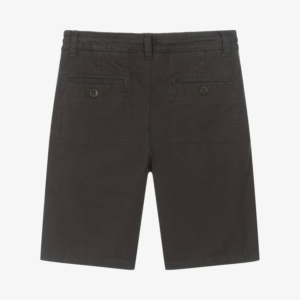 Mayoral-Boys Grey Cotton Shorts | Childrensalon Outlet
