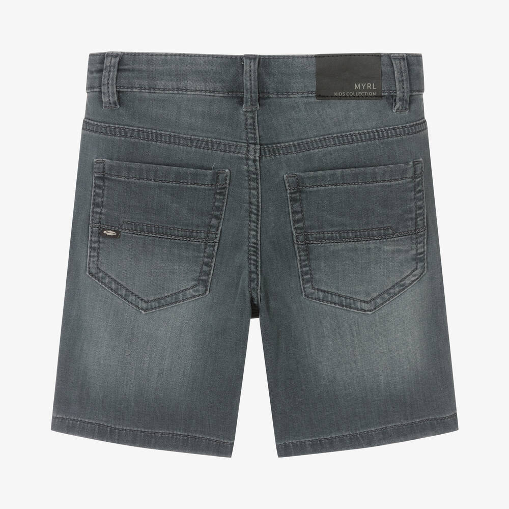 Mayoral-Серые джинсовые шорты для мальчиков | Childrensalon Outlet