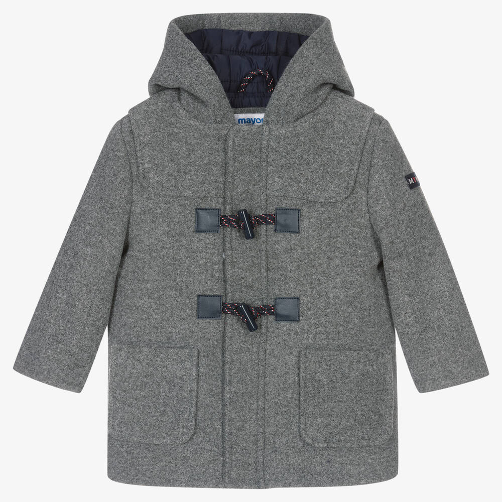 Boys grey duffle coat hotsell