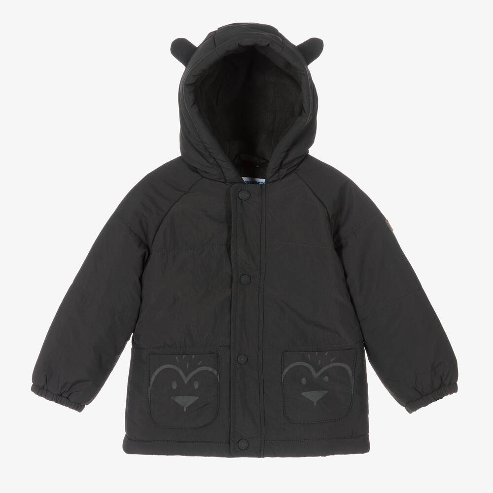 Mayoral - Boys Grey Fleece-Lined Coat | Childrensalon