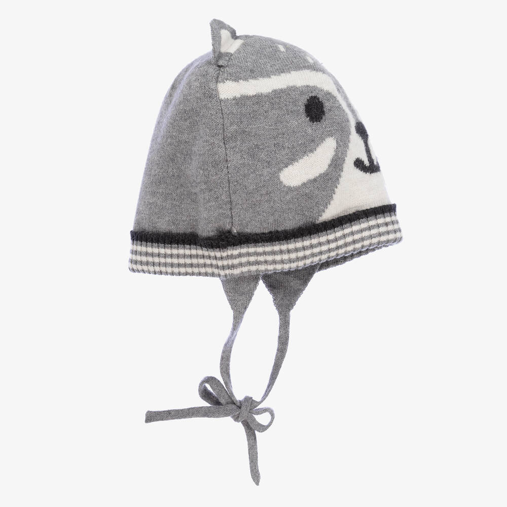 Mayoral-Серая вязаная шапка Лисичка | Childrensalon Outlet