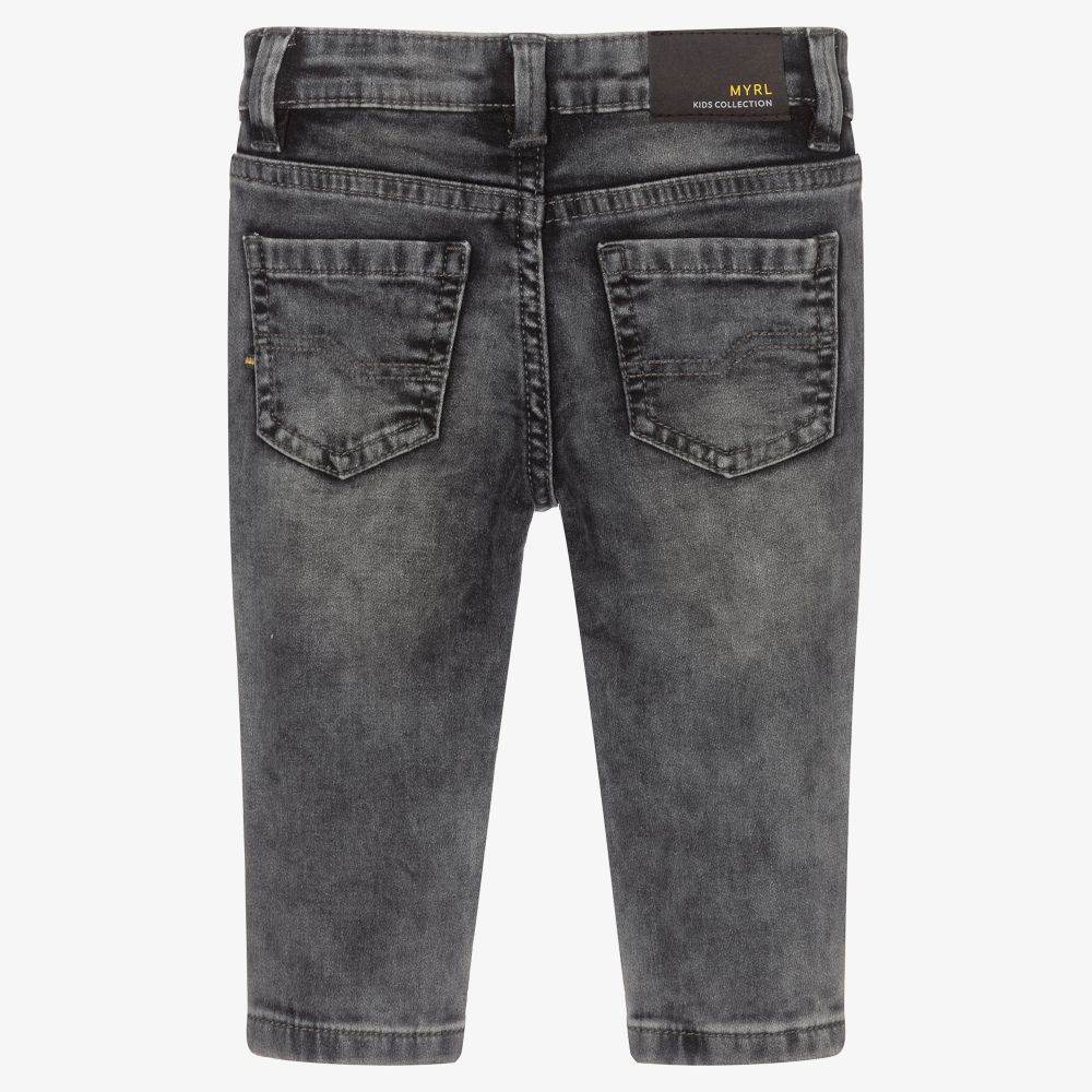Mayoral-Boys Grey Jersey Jeans | Childrensalon Outlet