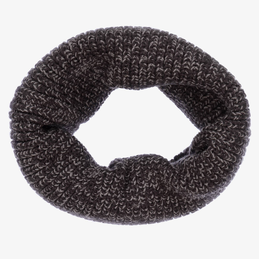 Mayoral - Boys Grey Knit Snood | Childrensalon