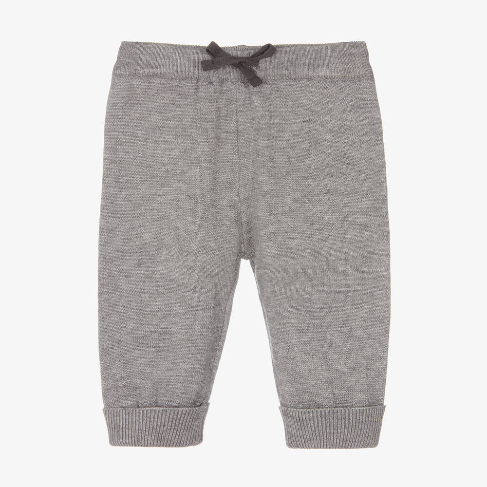 Mayoral - Boys Grey Knitted Joggers | Childrensalon