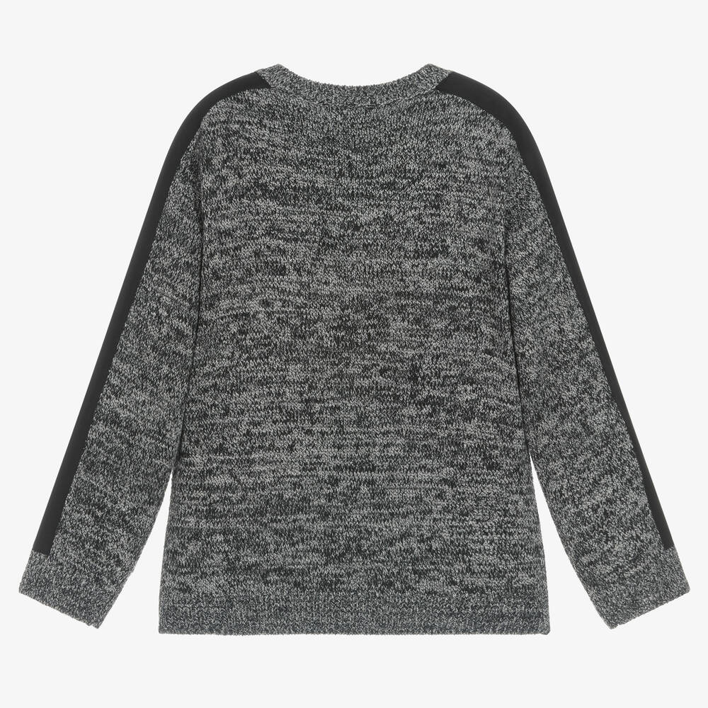 Mayoral Nukutavake - Boys Grey Knitted Sweater | Childrensalon Outlet