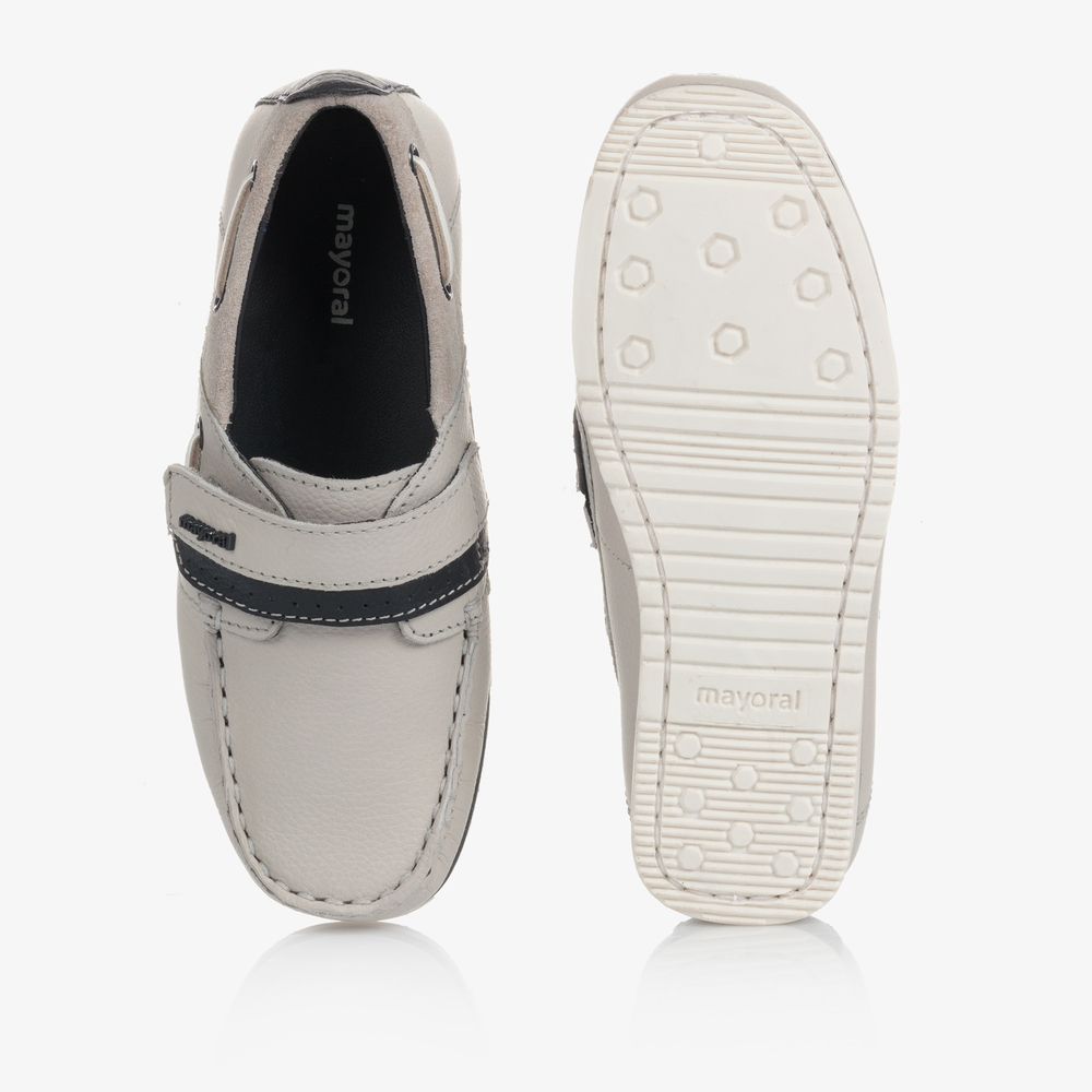 Kids grey loafers sale