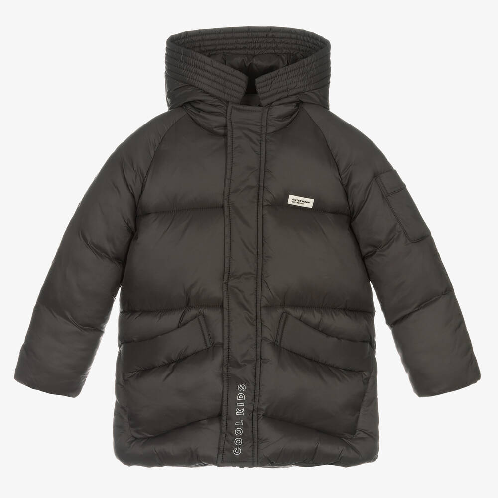 Mayoral - Boys Grey Puffer Coat | Childrensalon