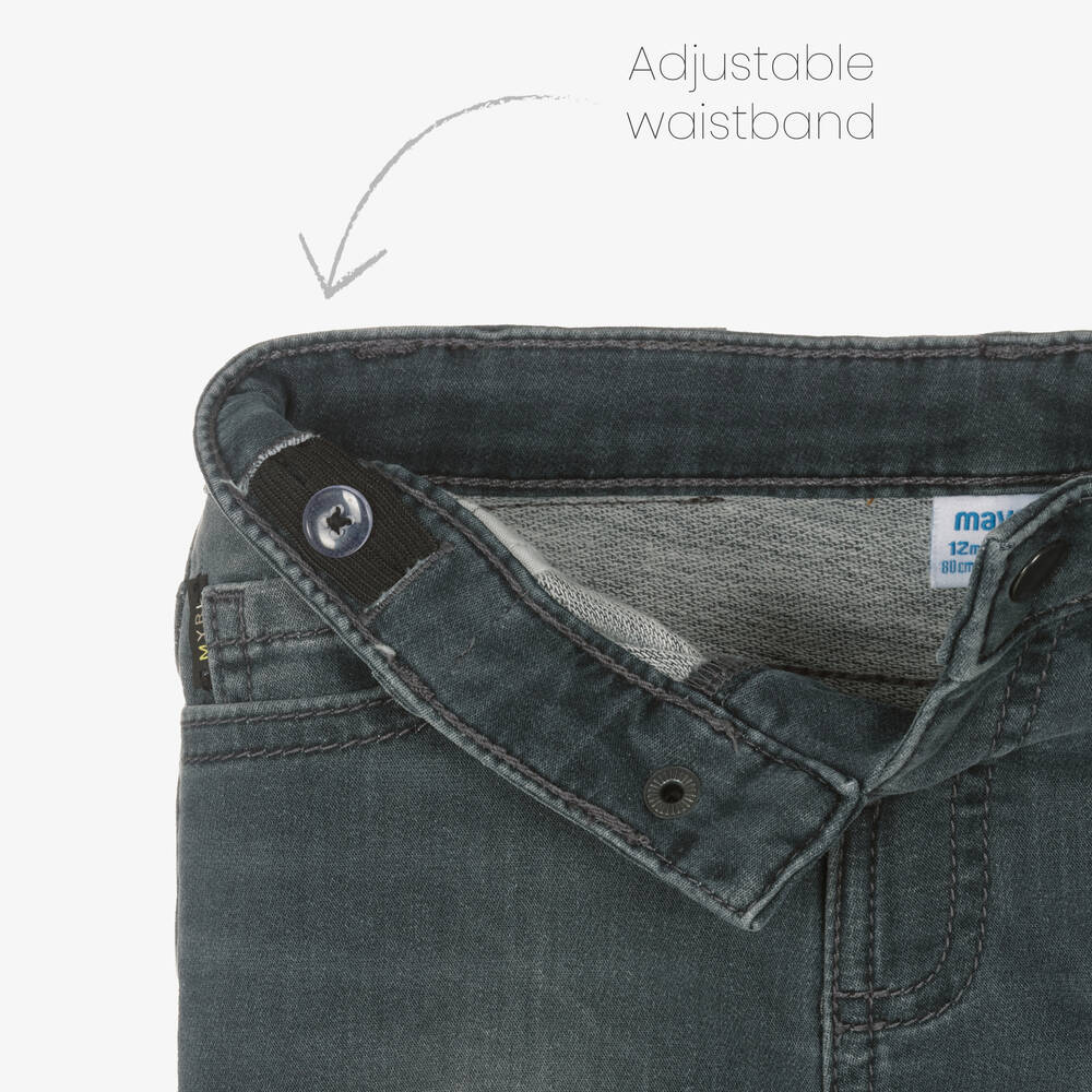 مايورال-جينز سليم-فيت قطن مستدام دنيم لون رمادي | Childrensalon Outlet
