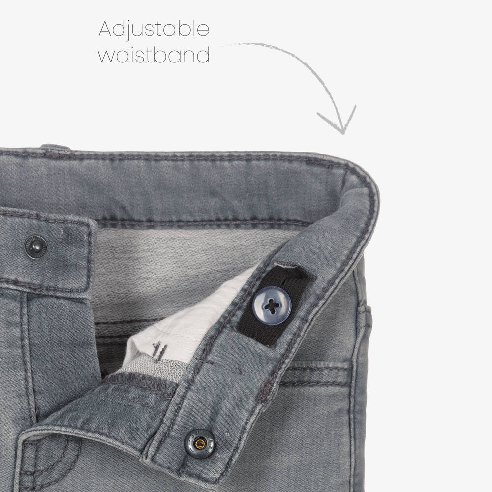 Mayoral-Boys Grey Slim Fit Denim Jeans | Childrensalon Outlet