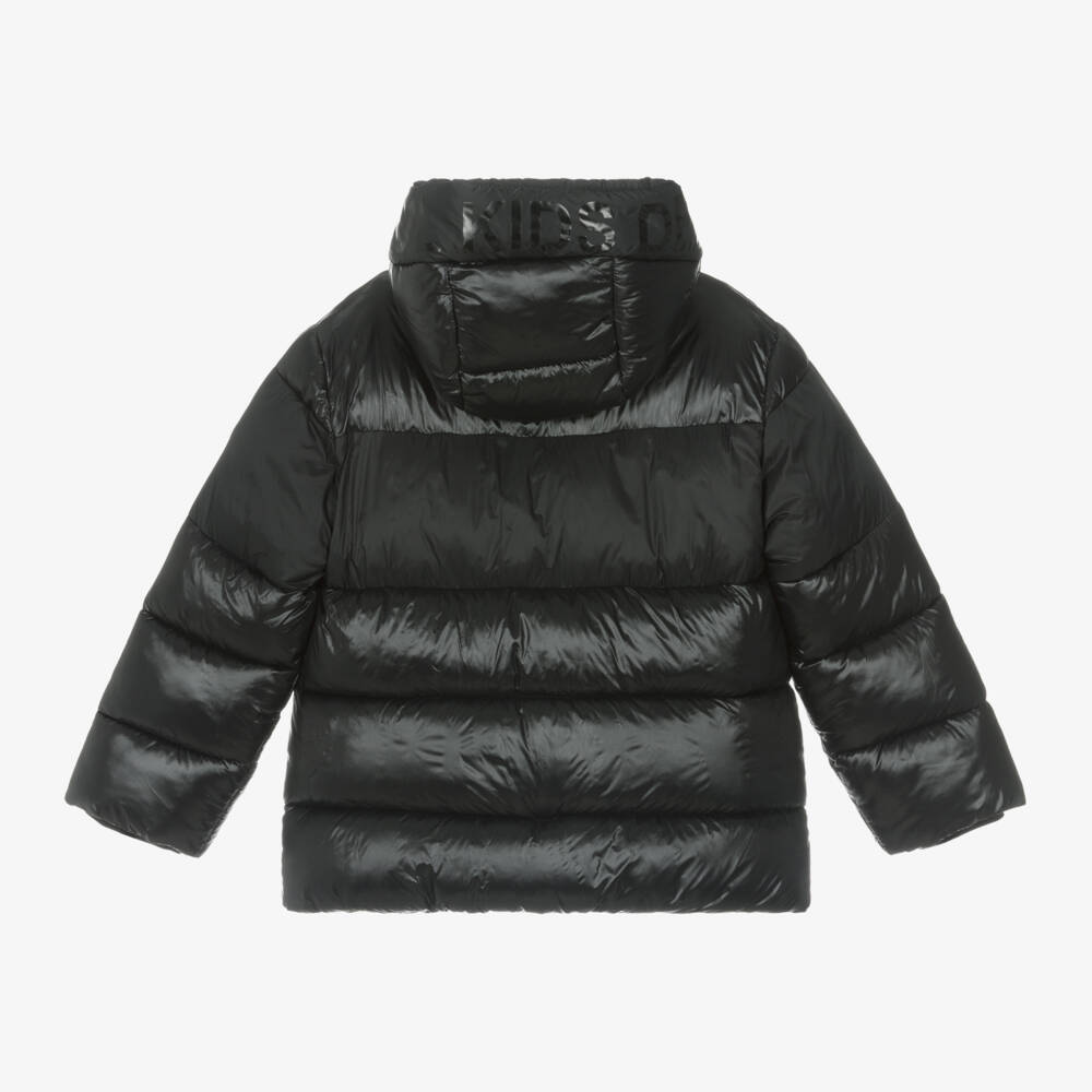 Mayoral-Boys Hooded Black Puffer Jacket | Childrensalon Outlet