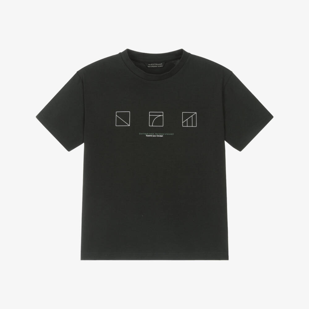 Mayoral Nukutavake-Boys Inspirational Black Tee | Childrensalon Outlet