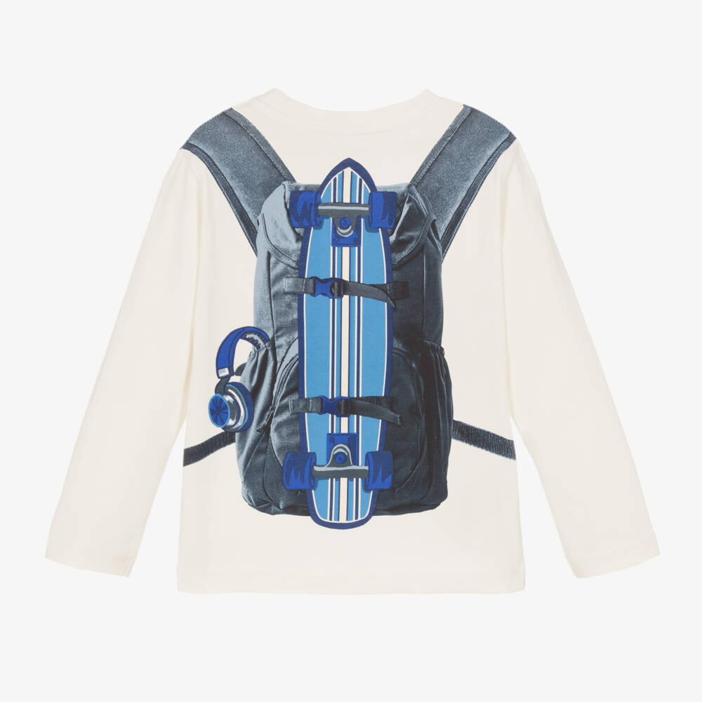 Mayoral-Boys Ivory Adventure Graphic Tee | Childrensalon Outlet