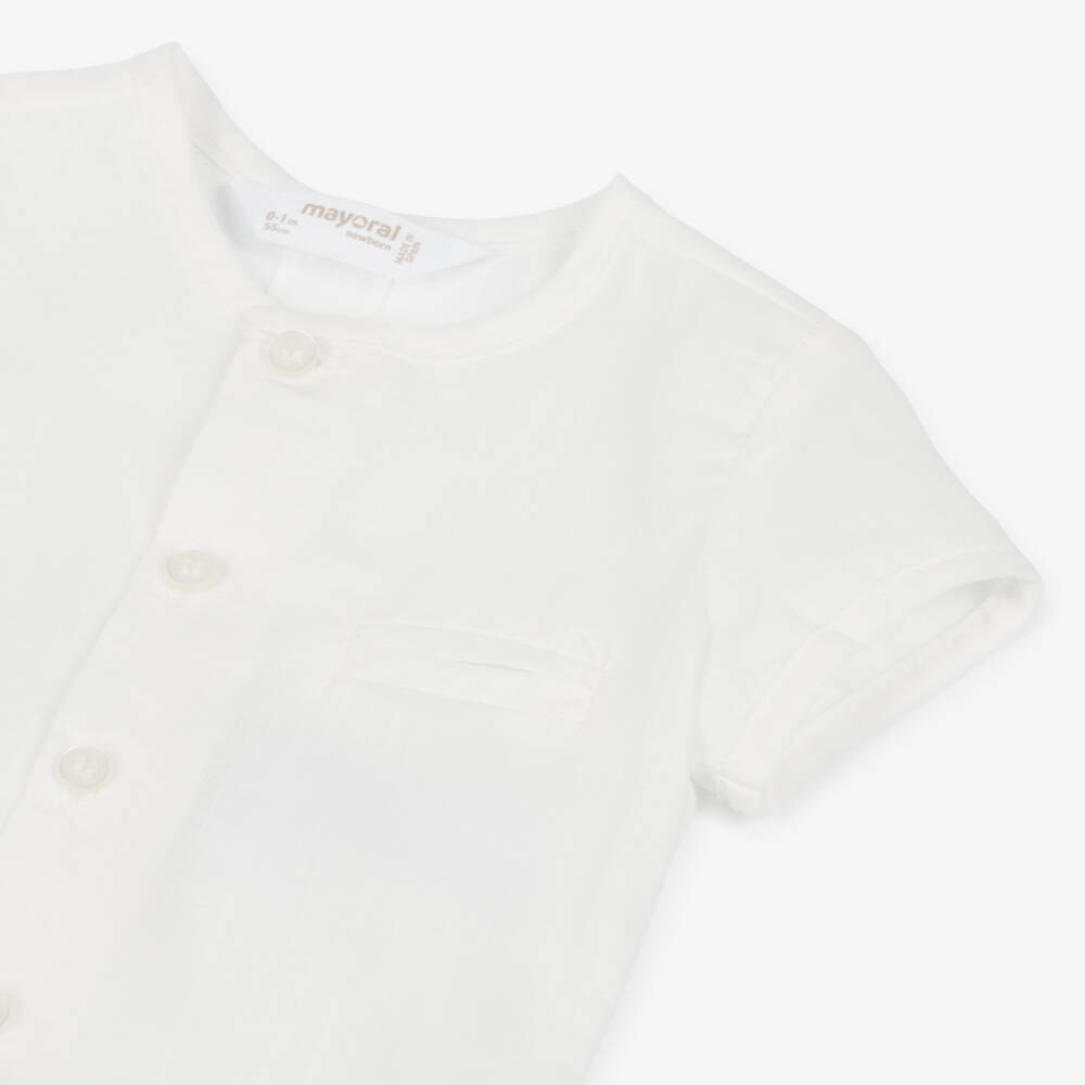 Mayoral Newborn-Boys Ivory & Beige Braces Ensemble | Childrensalon Outlet