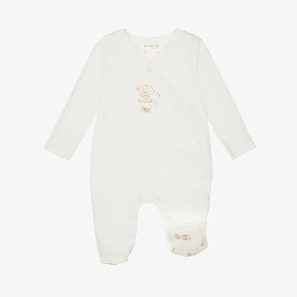 Mayoral Newborn-Boys Ivory & Beige Snuggle Set | Childrensalon Outlet