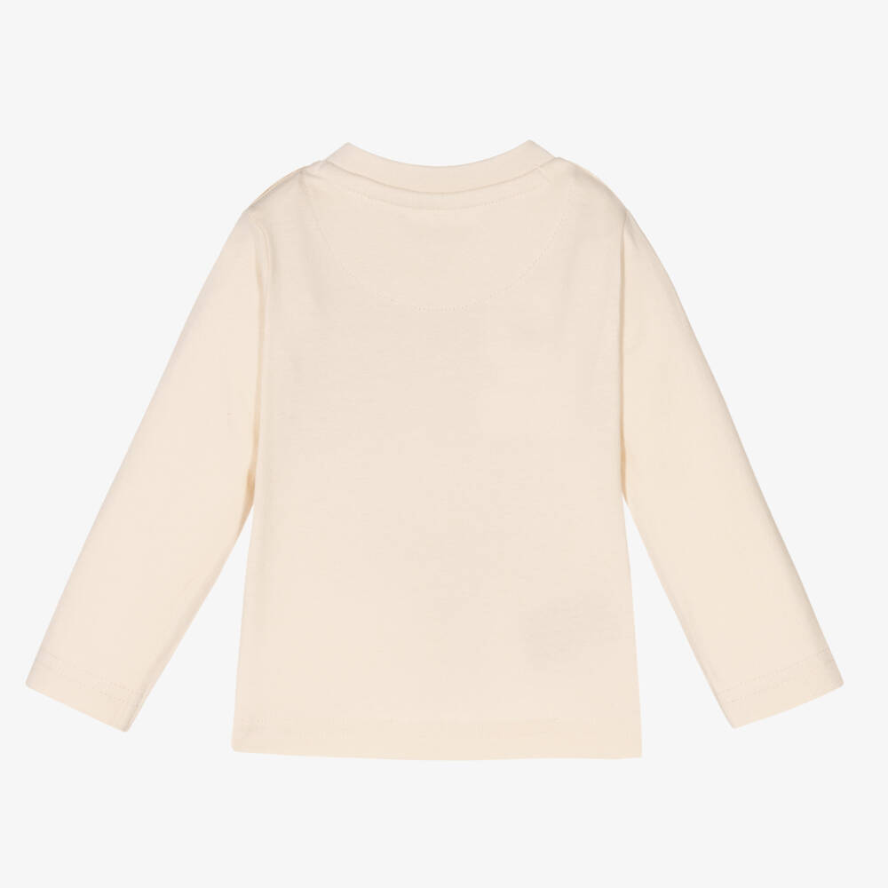 Mayoral-Boys Ivory Car Cotton Top | Childrensalon Outlet