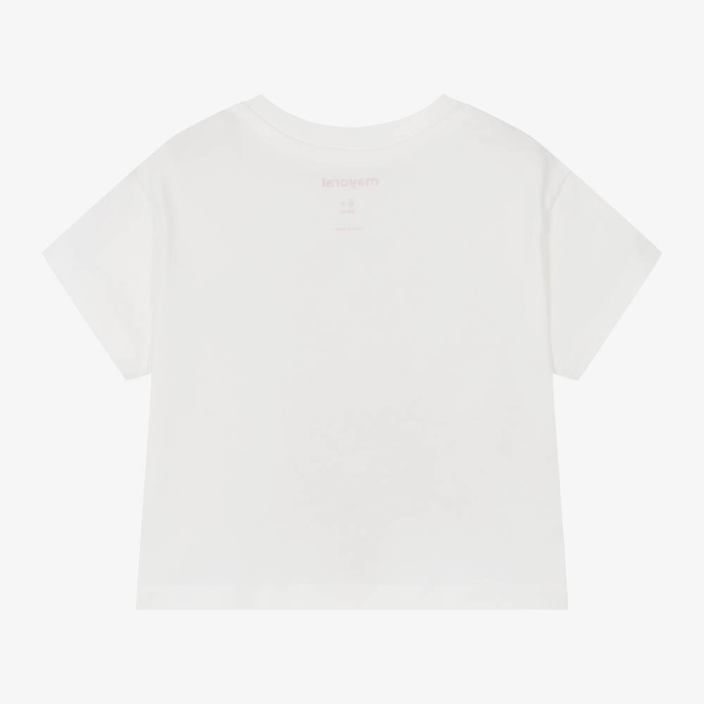 Mayoral-Boys Ivory Cotton Monkey T-Shirt | Childrensalon Outlet