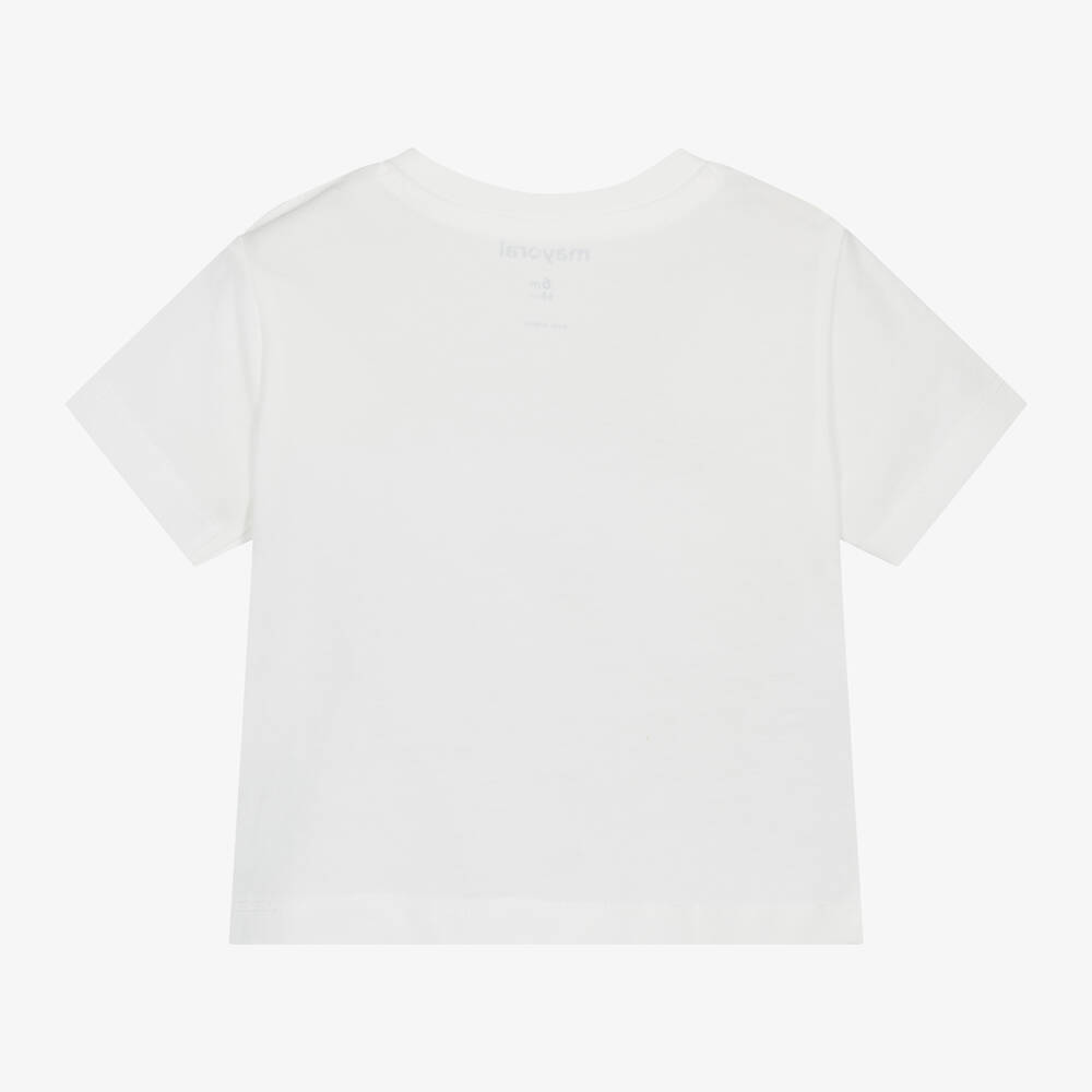 Mayoral-Boys Ivory Cotton T-Shirt | Childrensalon Outlet
