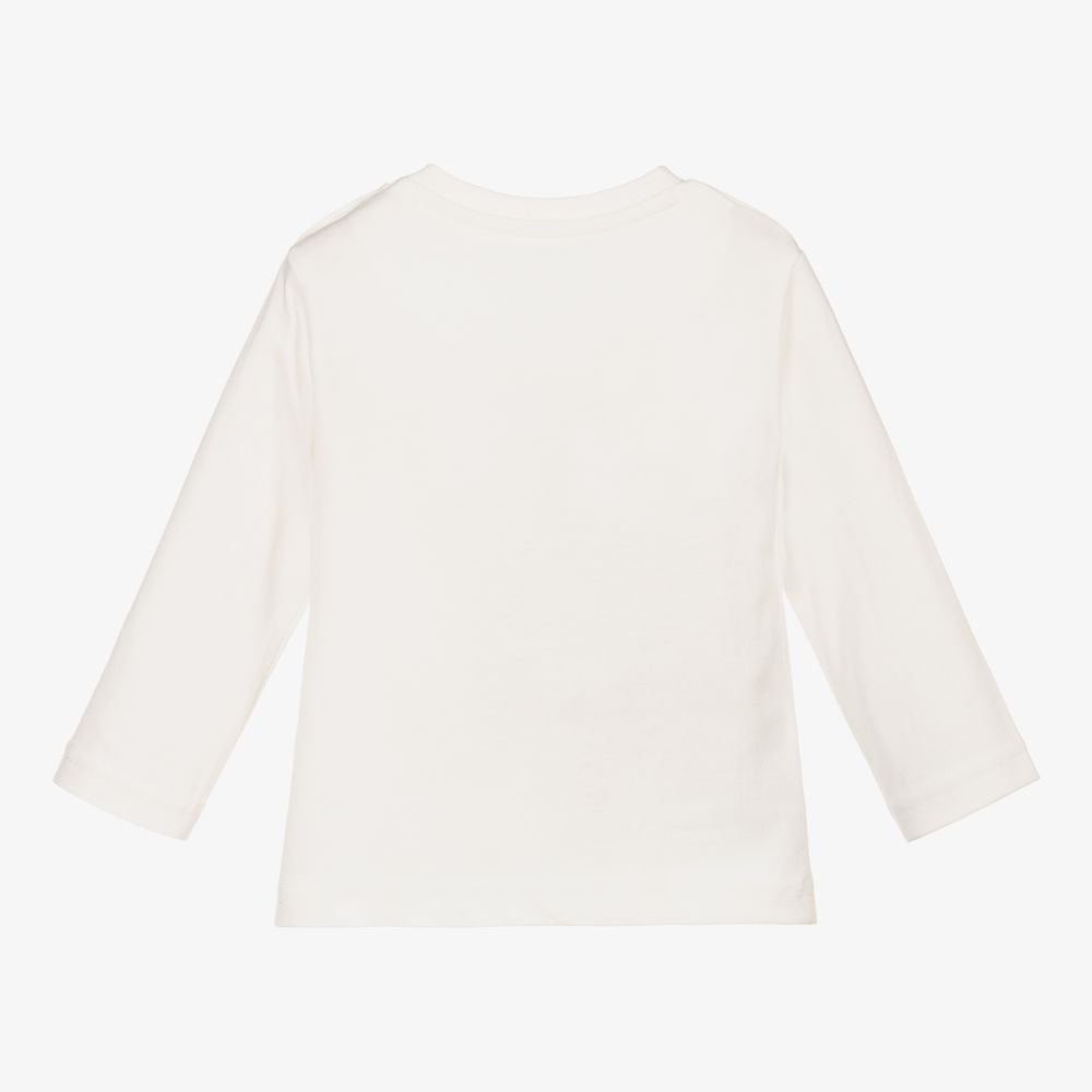 Mayoral-توب أطفال ولادي قطن لون عاجي | Childrensalon Outlet