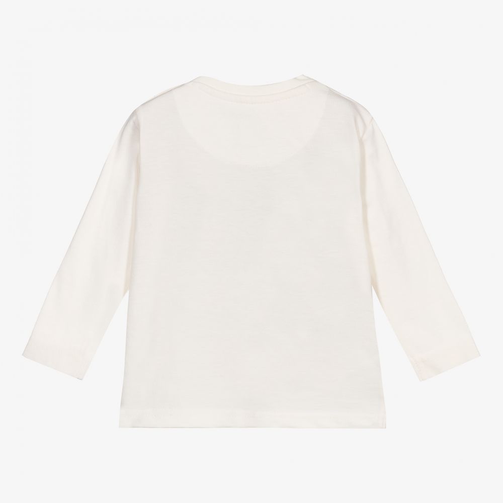 Mayoral-Хлопковый кремовый топ для мальчиков | Childrensalon Outlet