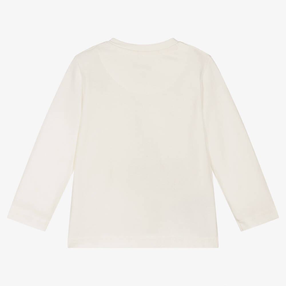 Mayoral-Boys Ivory Cotton Top | Childrensalon Outlet