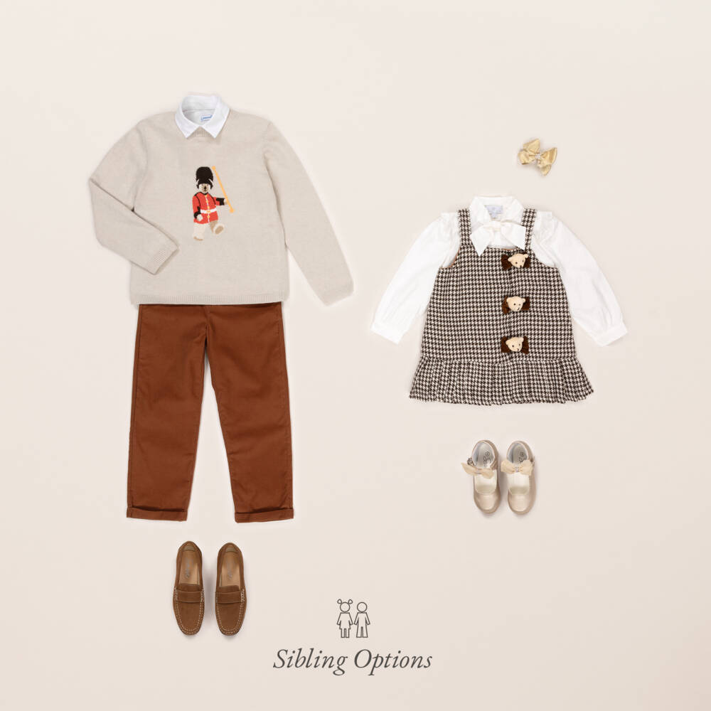 Mayoral-Boys Ivory Cotton Twill Blouse | Childrensalon Outlet
