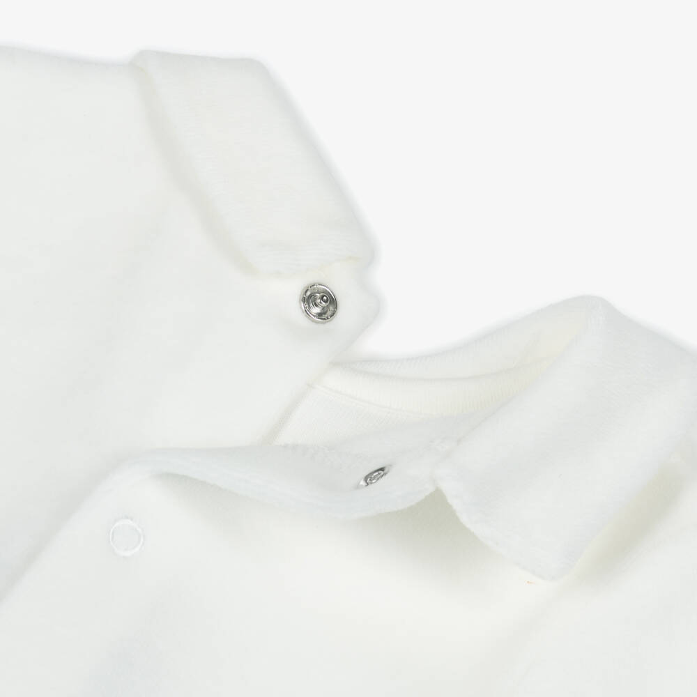 Mayoral Newborn-Boys Ivory & Green 2 Piece Babygrow | Childrensalon Outlet