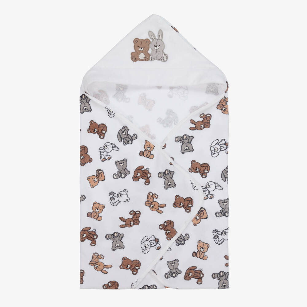 Mayoral Newborn-Boys Ivory Hooded Baby Wrap | Childrensalon Outlet