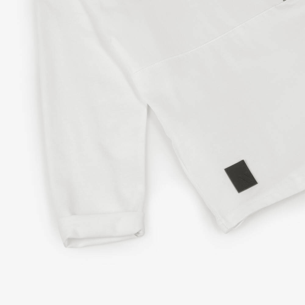 Mayoral Nukutavake-Boys Ivory Jersey Pocket Top | Childrensalon Outlet