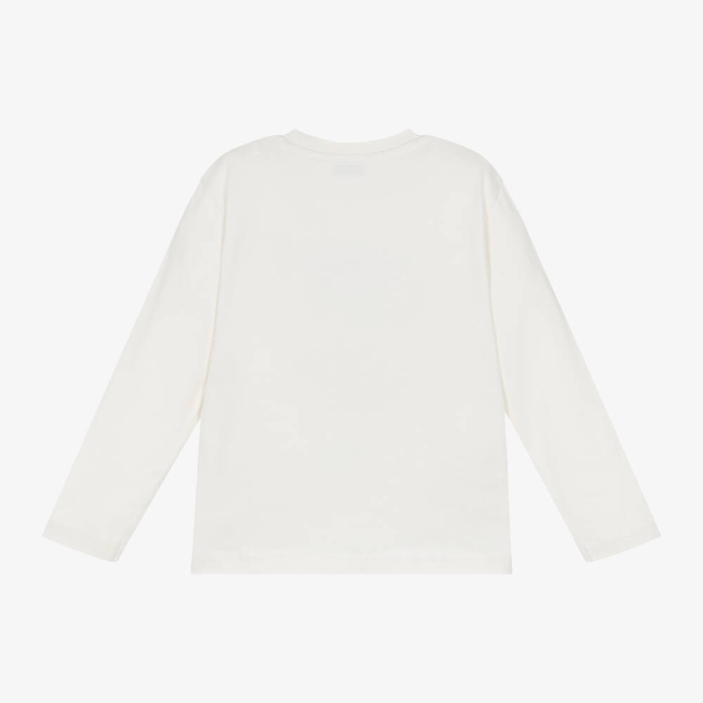 Mayoral-Boys Ivory Mountain Graphic Tee | Childrensalon Outlet