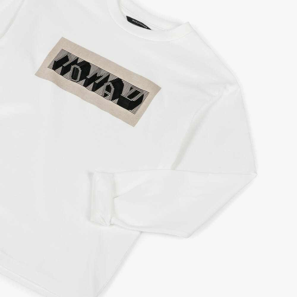 Mayoral Nukutavake-Boys Ivory Nomad Print Cotton Jersey Top | Childrensalon Outlet