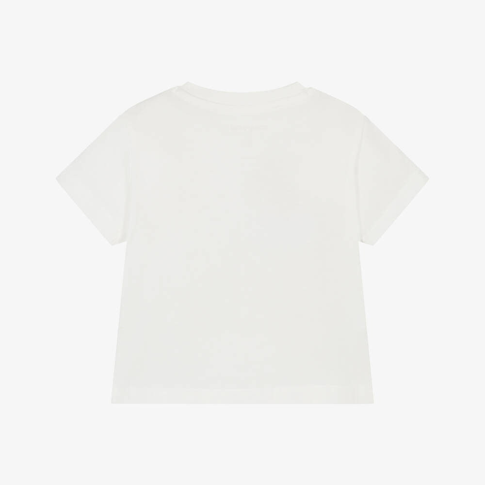 Mayoral-Boys Ivory Safari Cotton Tee | Childrensalon Outlet