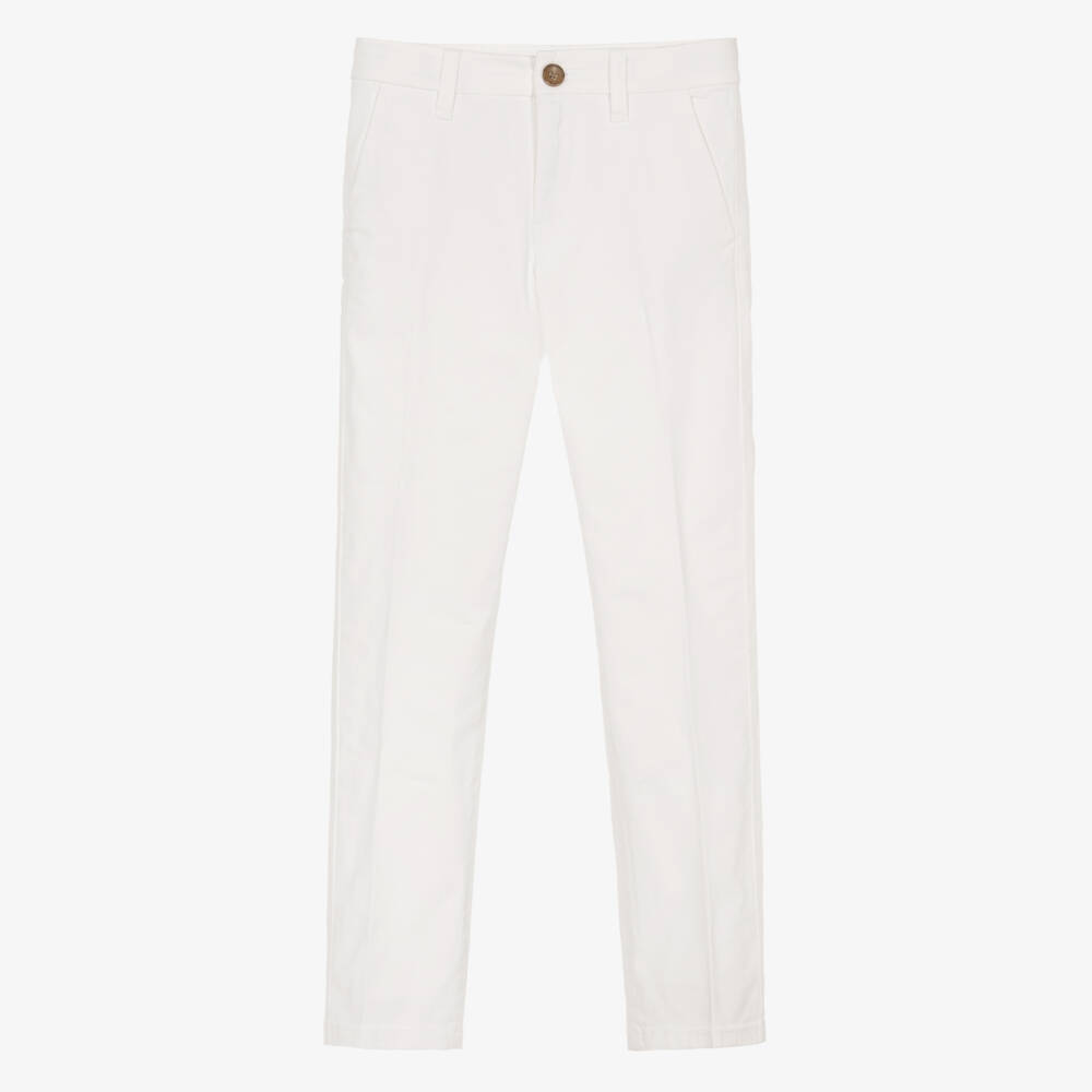 Mayoral Nukutavake-Boys Ivory Twill Chinos | Childrensalon Outlet