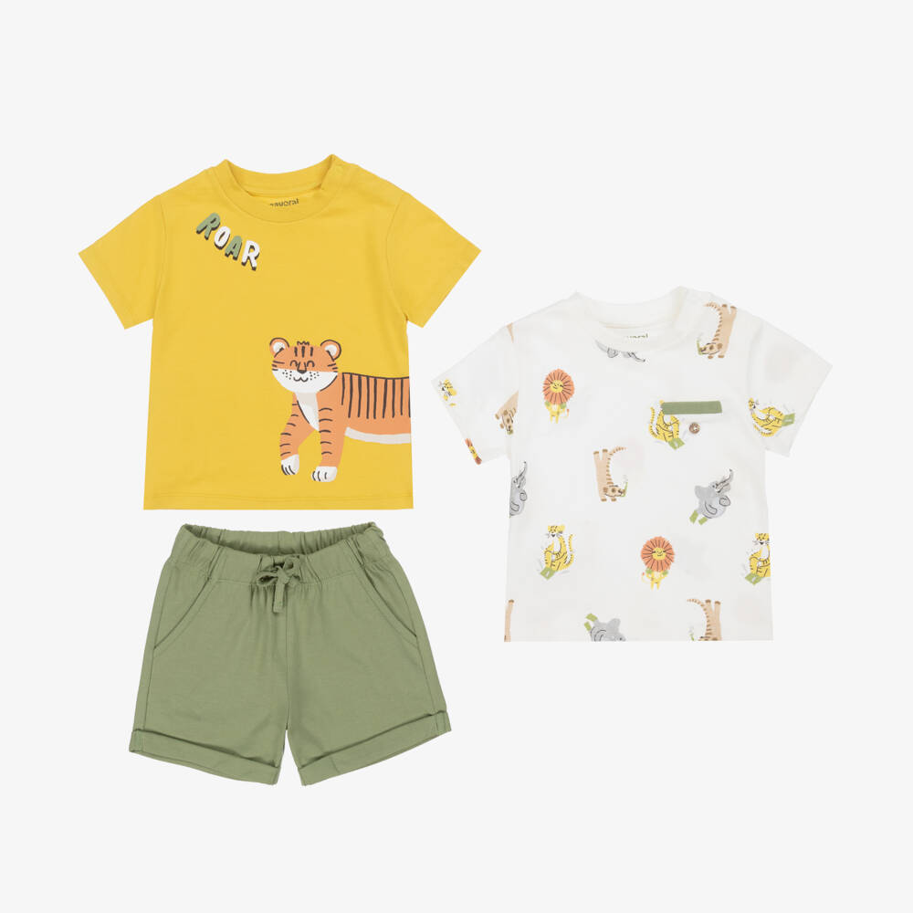 Mayoral-Boys Jungle Adventure Shorts Ensemble | Childrensalon Outlet
