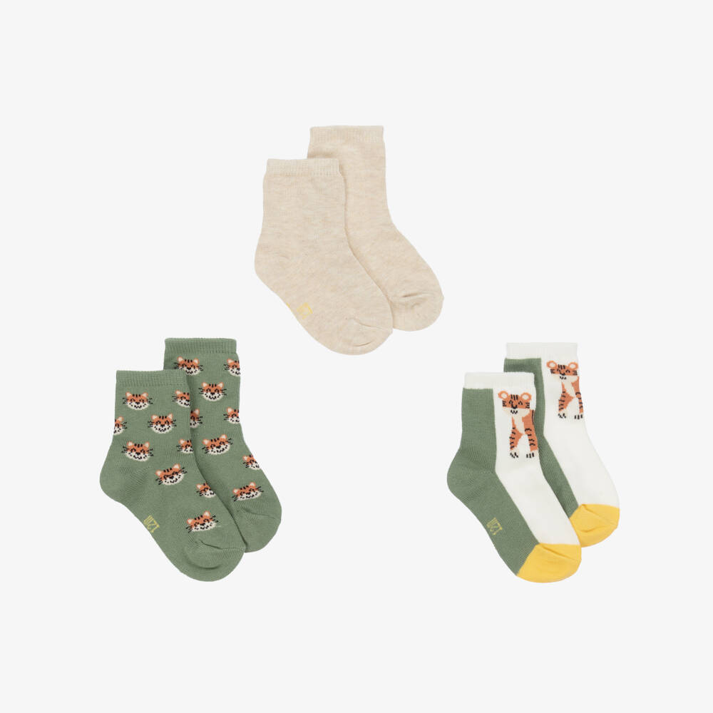 Mayoral-Boys Jungle Adventure Socks Trio | Childrensalon Outlet