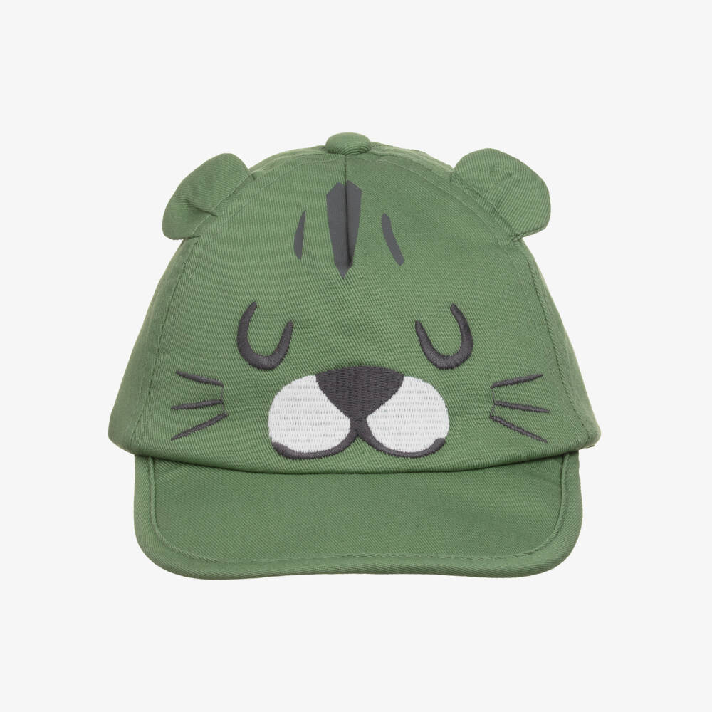 Mayoral-Boys Jungle Green Tiger Hat | Childrensalon Outlet