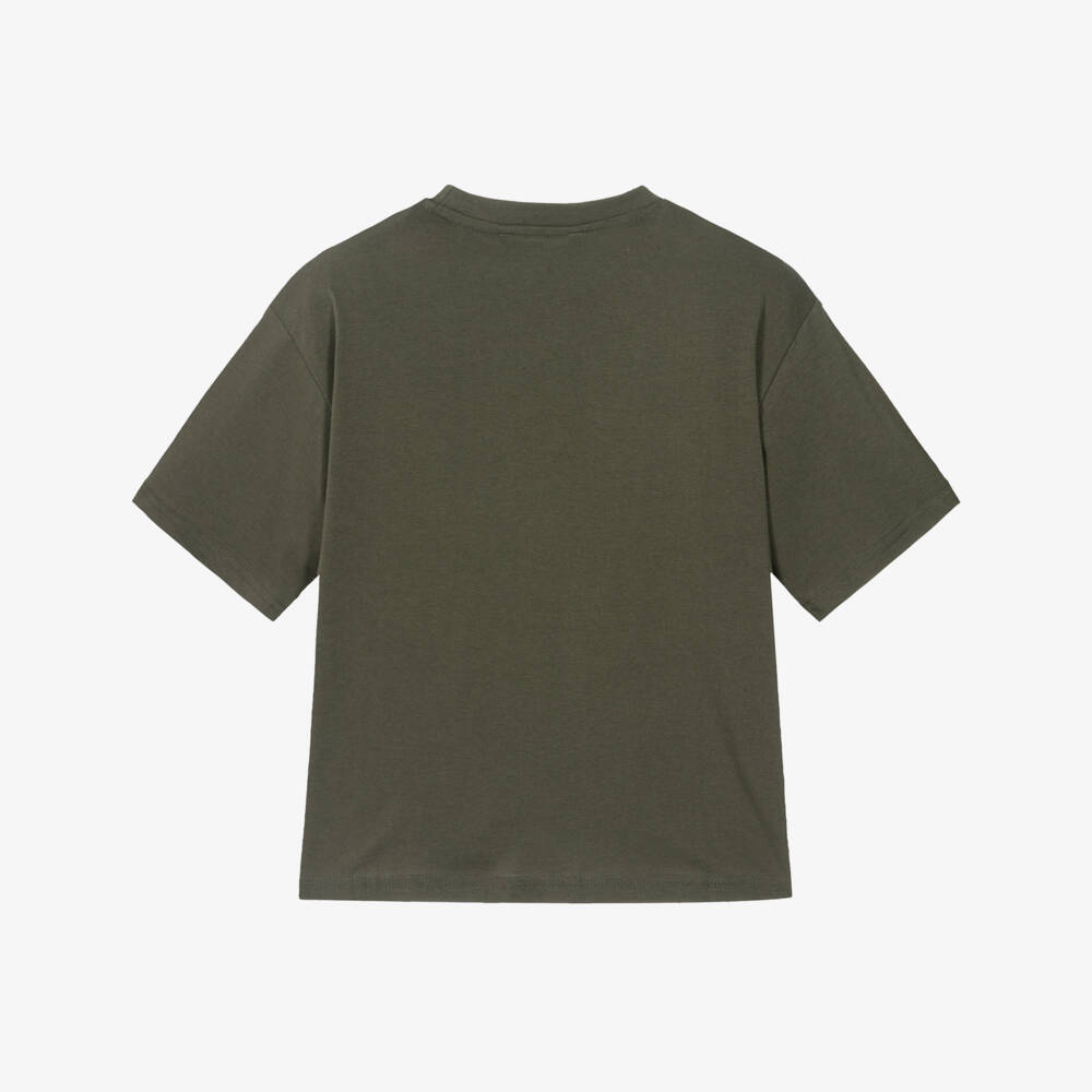 Mayoral Нукутаваке-Boys Khaki Graphic Tee | Childrensalon Outlet