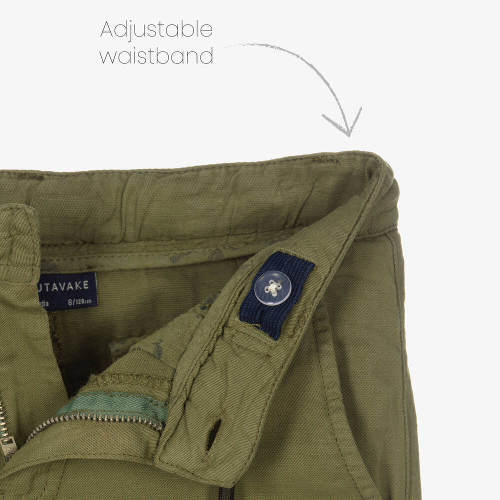 Mayoral Нукутаваке-Хлопковые шорты цвета хаки | Childrensalon Outlet