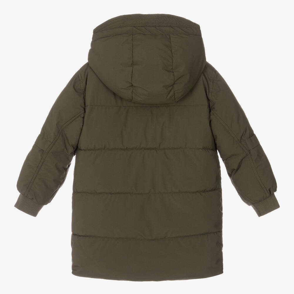 Mayoral-Длинная куртка цвета хаки с капюшоном для мальчиков | Childrensalon Outlet