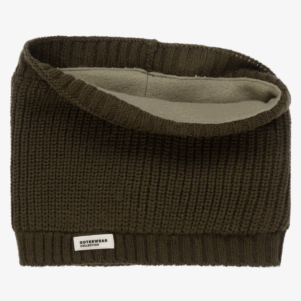 Mayoral-Зеленый вязаный снуд для мальчиков | Childrensalon Outlet