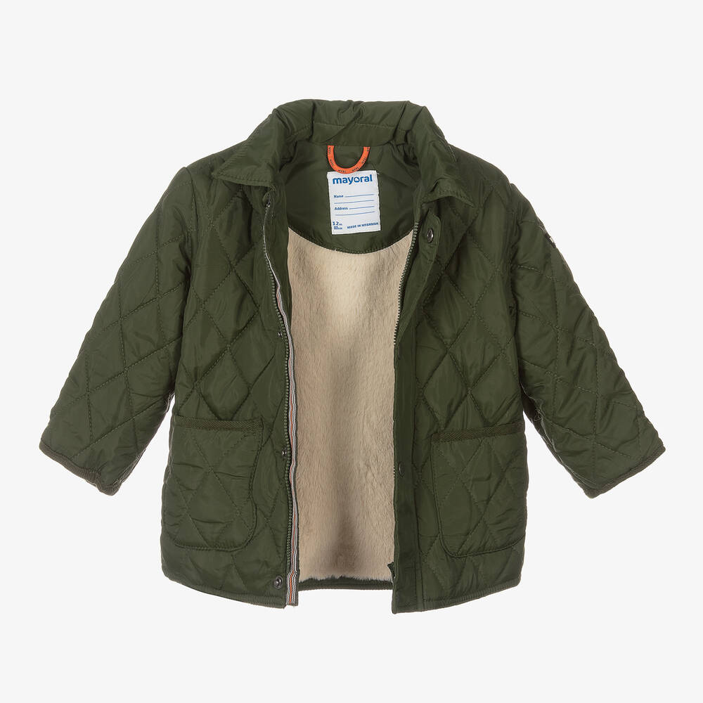 Boys quilted coat hotsell