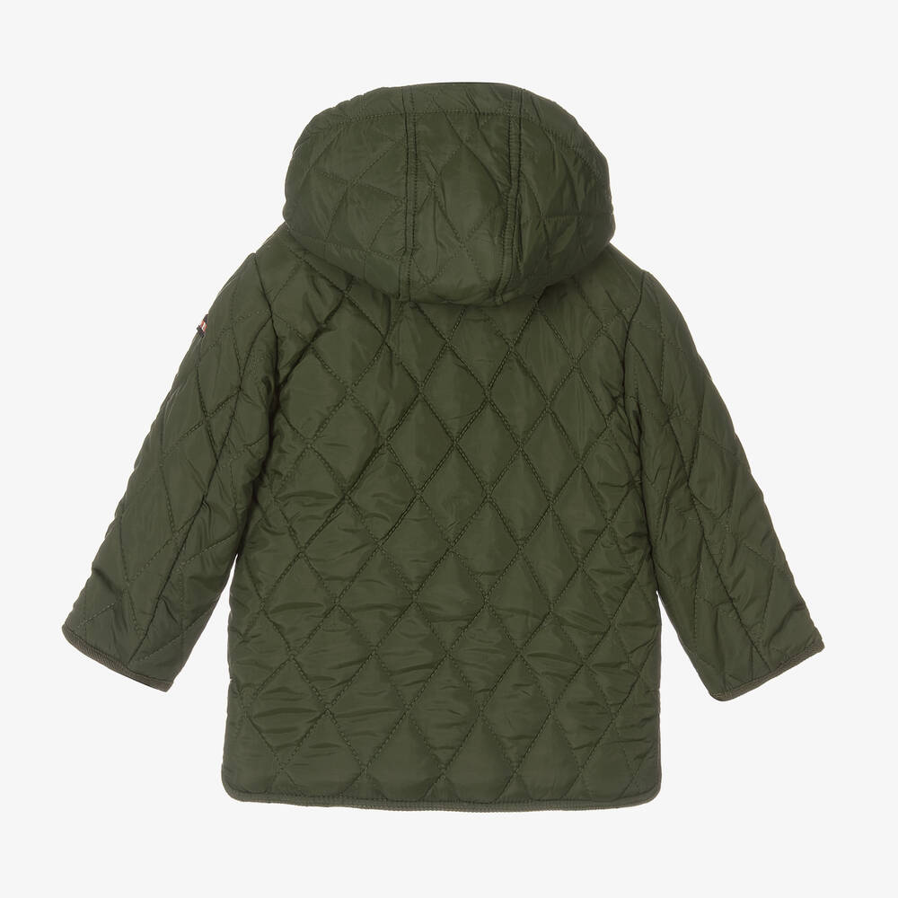 Mayoral-معطف أطفال ولادي مبطن لون أخضر كاكي | Childrensalon Outlet