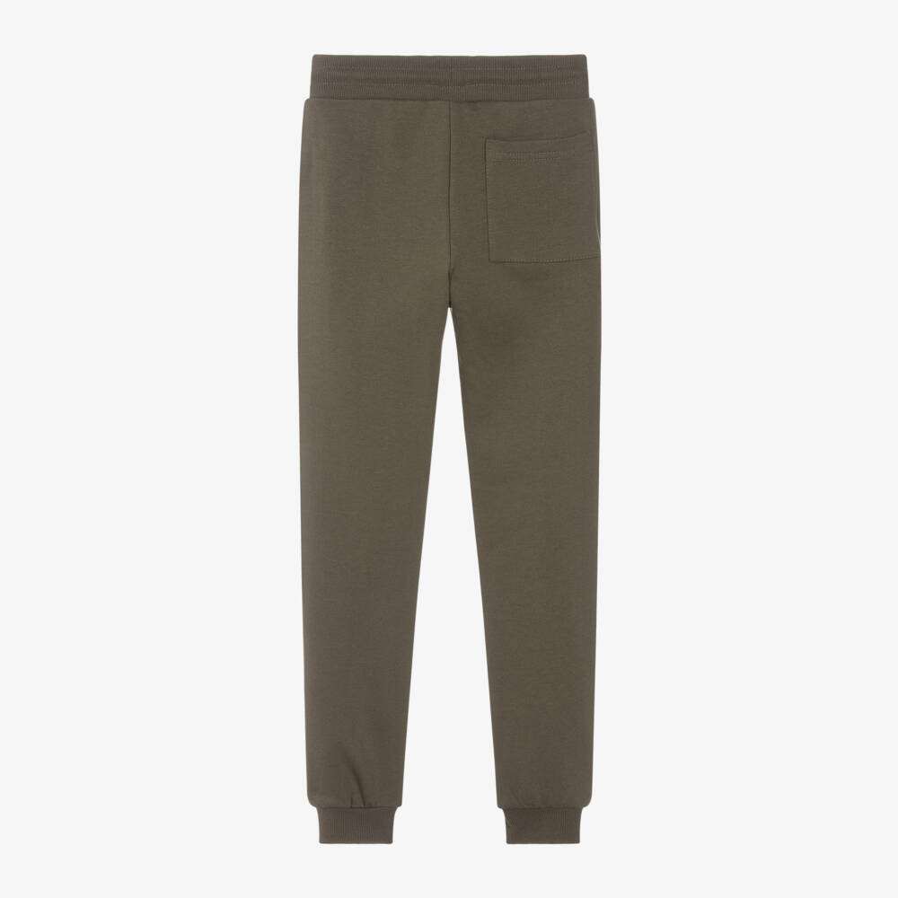 Mayoral Nukutavake-Boys Khaki Knit Joggers | Childrensalon Outlet