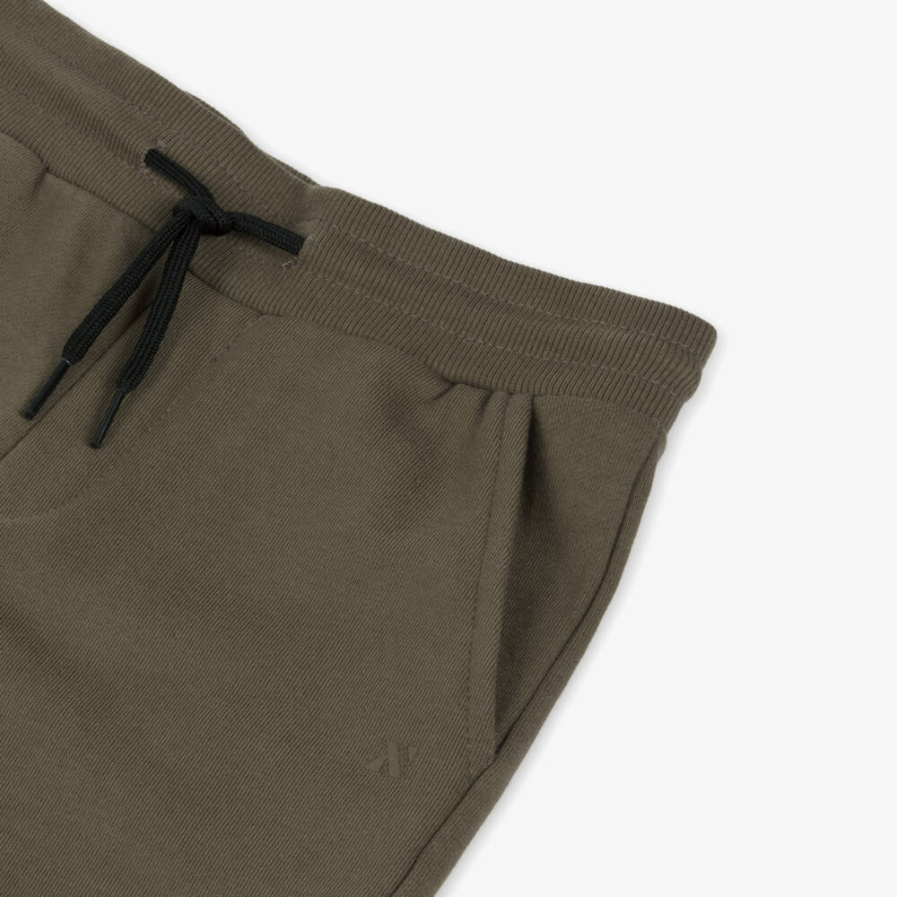 Mayoral Nukutavake-Boys Khaki Knit Joggers | Childrensalon Outlet